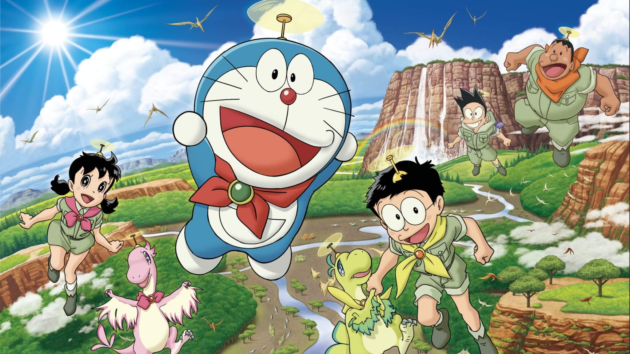 Banner bài review Phim Doraemon: Nobita Và Những Bạn Khủng Long Mới